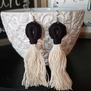Handmade BOHO Fringe Crocheted Tassel Earrings